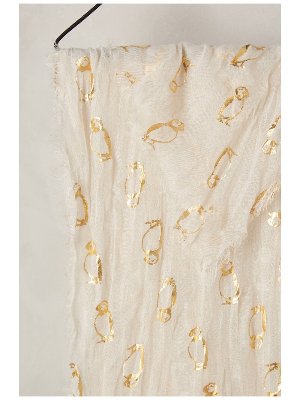 Anthro “Golden Puffin Scarf” - Picture 2 of 8